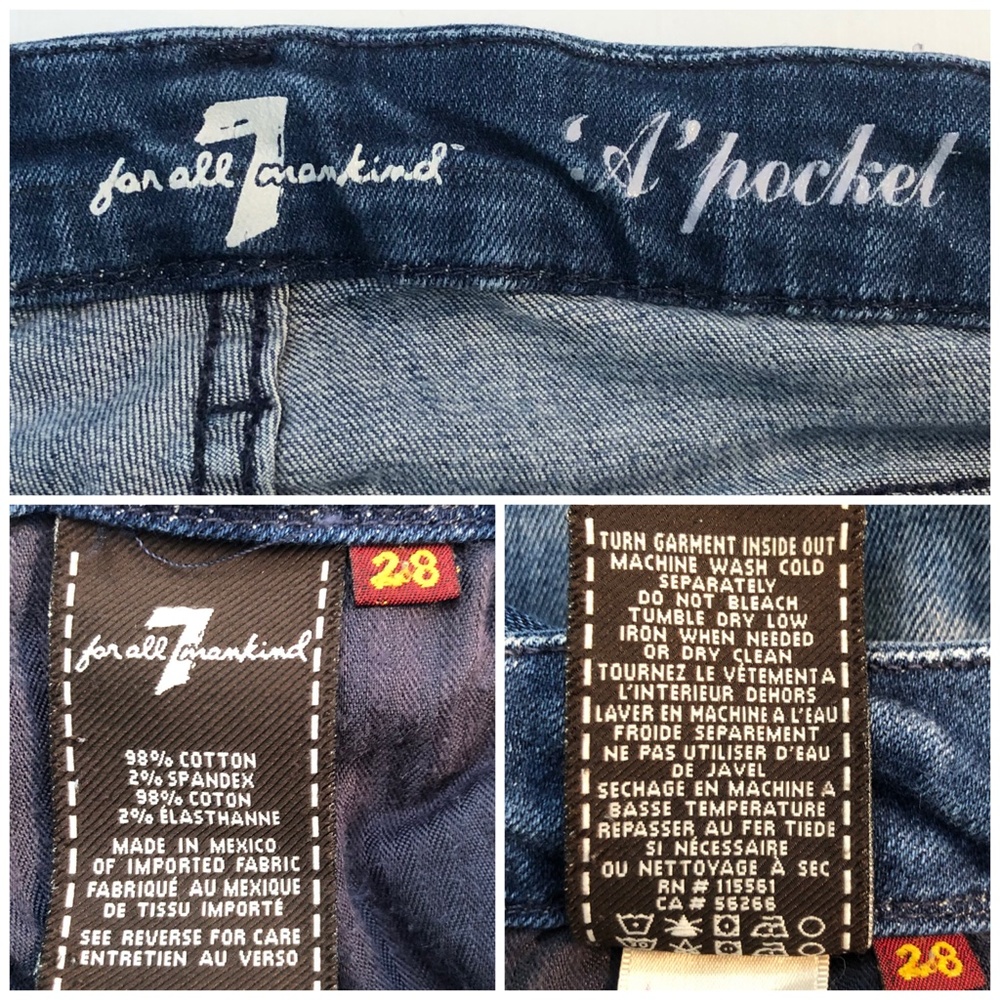 7FAM "A" Pocket Low Rise Bootcut Jean - Picture 11 of 12